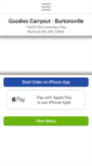 Mobile Screenshot of goodiescarryout.com