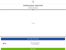Tablet Screenshot of goodiescarryout.com